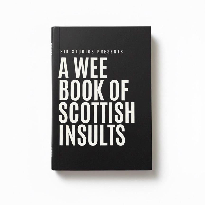 Scottish Insults Book With Translation | Funny Gift  For Scot’s| Pocket Sized Booklet