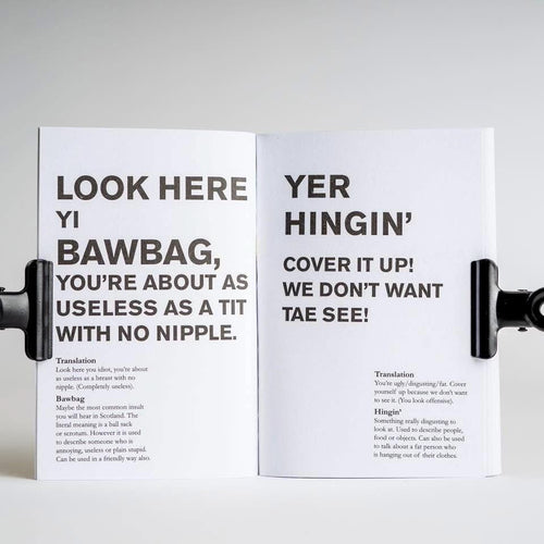Scottish Insults Book With Translation | Funny Gift  For Scot’s| Pocket Sized Booklet